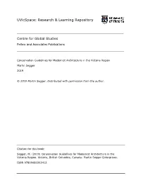 Conservation Guidelines for Modernist Architecture in the Victoria Region