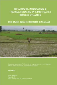Livelihoods, Integration & Transnationalism in a Protracted