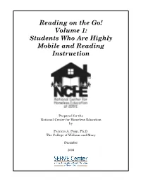 Students Who Are Highly Mobile and Reading Instruction