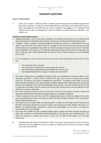 Summary Questions