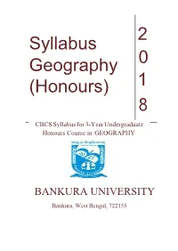 Syllabus 2 Geography 0 (Honours)
