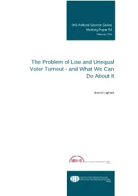 The Problem of Low and Unequal Voter Turnout - and What We Can Do About It