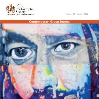 Contemporary Group Journal View from the Chair First, Congratulations Are Due to Nigel Tooby on an Excellent Fellowship in the Form of a Book