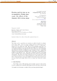 Erosion and Its Rate on an Accumulative Polish Dune Coast: The