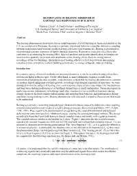 Significance of Beating Observed in Earthquake Responses of Buildings