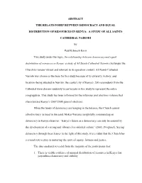 Abstract the Relationship Between Democracy And