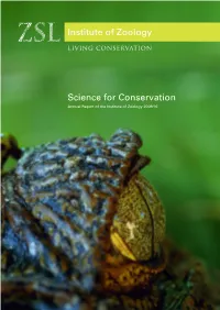 Institute of Zoology Science for Conservation