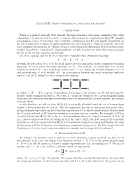 Math 210B. Group Cohomology and Group Extensions