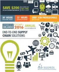 SAVE $200 16AC-FINAL Cscmp.Org on YOUR CONFERENCE REGISTRATION* DETAILS INSIDE To: From
