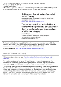 The Online Crowd: a Contradiction in Terms? on the Potentials of Gustave