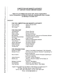 Transcript of the Media Plurality Roundtable Discussion
