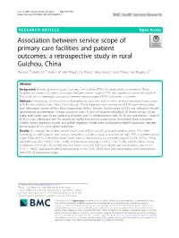 Association Between Service Scope of Primary Care Facilities and Patient
