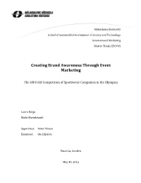 Creating Brand Awareness Through Event Marketing