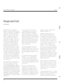 Design and Crisis