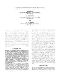 Graph-Based Formalisms for Knowledge Representation