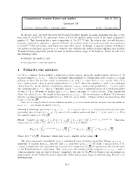 Pollard's Rho Method