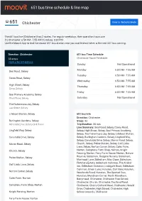 651 Bus Time Schedule & Line Route