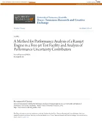 A Method for Performance Analysis of a Ramjet Engine in A