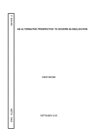 An Alternative Perspective to Govern Globalization