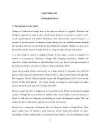 CHAPTER ONE INTRODUCTION 1.1 Background of the Study Change Is