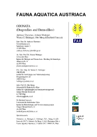 Chovanec A., Waringer J., Holzinger W.E., Moog O. & B