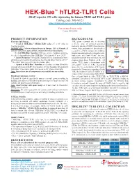 HEK-Blue Htlr2-TLR1 Cells | Data Sheet | Invivogen