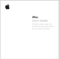 Imac Early 2006 User's Guide