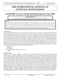 The International Journal of Science & Technoledge