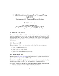 15-122: Principles of Imperative Computation, Fall 2010 Assignment 6: Trees and Secret Codes