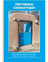 2006 Preliminar Reliminary Conference P Conference Program