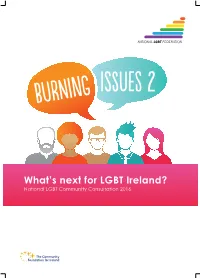 Burning Issues 2 Is Supported by a Grant from the Community Foundation for and Accepted” Ireland