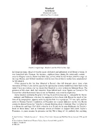 Manfred Lord Byron Modernised Version Edited by Peter Cochran