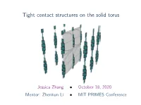 Tight Contact Structures on the Solid Torus