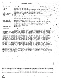 TITLE Abstractu, the System Include a Description,Of. The