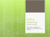Active Learning Notetaking with Pizzazz!