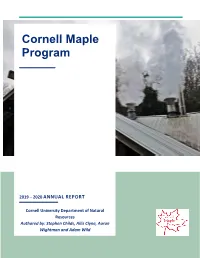 Cornell Maple Program
