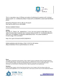 Efficacy and Safety of Osilodrostat in Patients with Cushing's Disease (LINC 3) : a Multicentre Phase III Study with a Doubleblind, Randomised Withdrawal Phase