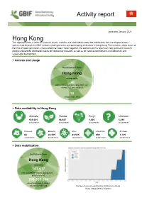 GBIF Country Report HK