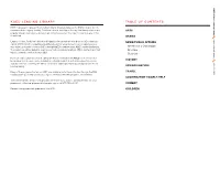 Kqed Lending Library Table of Contents