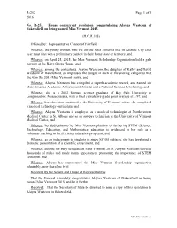 R-252 Page 1 of 1 2016 No. R-252. House Concurrent