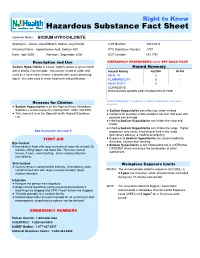 Sodium Hypochlorite