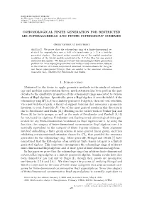 Cohomological Finite Generation for Restricted Lie Superalgebras and Finite Supergroup Schemes