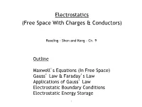 6.007 Lecture 5: Electrostatics (Gauss's Law and Boundary