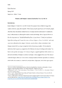 Allen C. Jones Memory and Ishiguro's Musical Method in Never Let Me Go