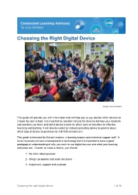 Choosing the Right Digital Device