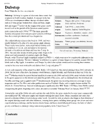 Dubstep - Wikipedia, the Free Encyclopedia Dubstep from Wikipedia, the Free Encyclopedia