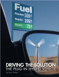 EPRI Journal--Driving the Solution: the Plug-In Hybrid Vehicle