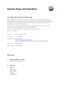 Minutes of 15-May-2021 Board Meeting on 05/15/2021 Summary of Matters Arising