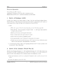 Process Dynamics 1 Battle of Trafalgar (1805)