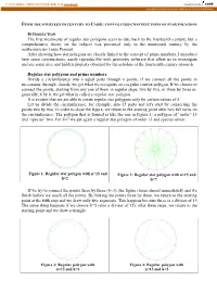The First Treatments of Regular Star Polygons Seem to Date Back to The